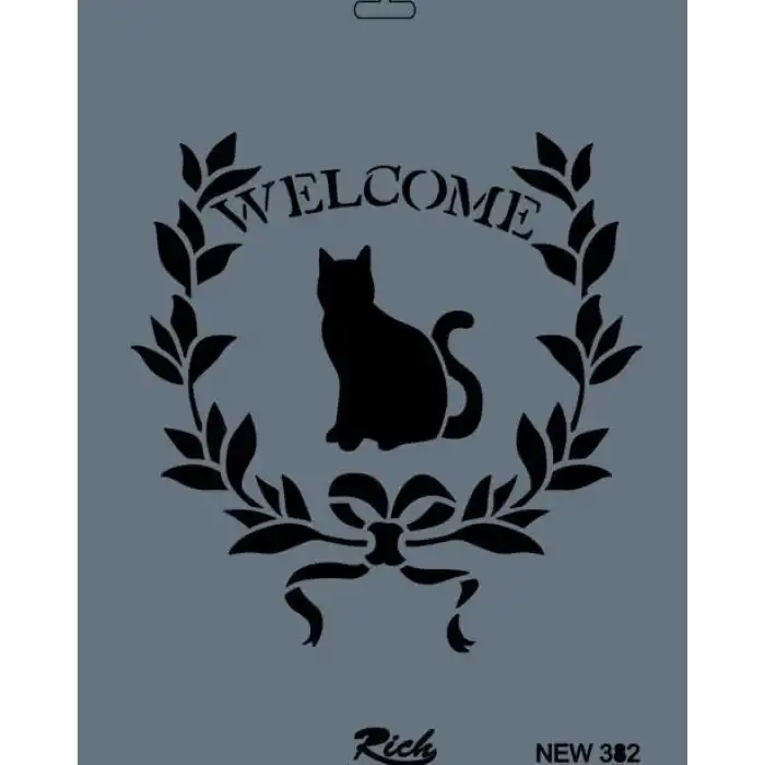 Rich New Seri N-382 Stencil 35x25 cm