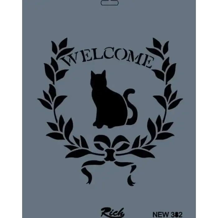 Rich New Seri N-382 Stencil 35x25 cm