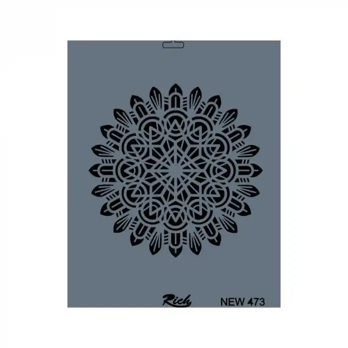 Rich New Seri N-473 Stencil 35x25 cm
