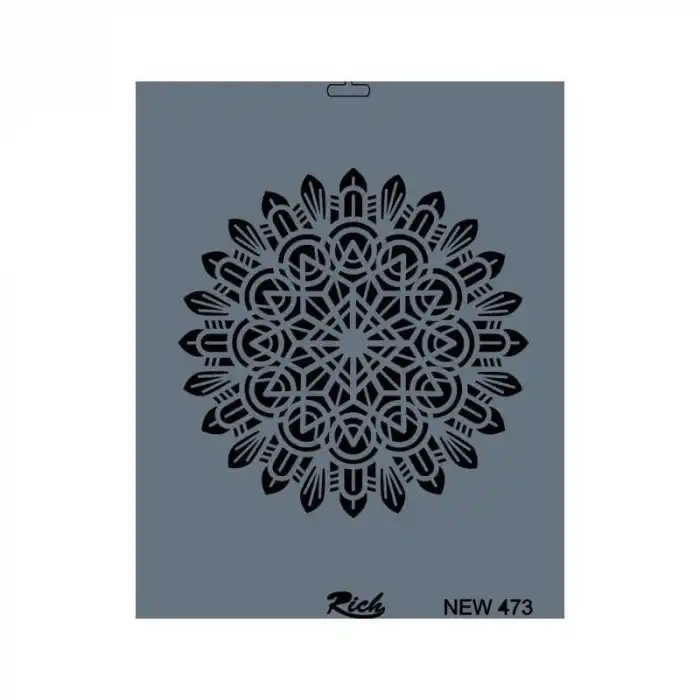 Rich New Seri N-473 Stencil 35x25 cm