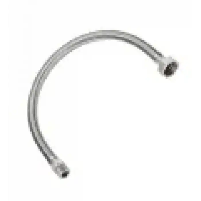 SARIBEY - 3/8 - 1/2 20 CM PASLANMAZ FLEX NİPELLİ HORTUM