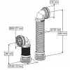 ÇELİK TELLİ DİRSEKLİ KÖRÜKLÜ KADA Q100X460 mm