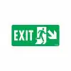 Exit Sağ Aşağı Uyarı Levhası 17,5x25 KOD:957