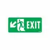 Exit Sol Aşağı Uyarı Levhası 17,5x25 KOD:958