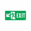 Exit Sol Aşağı Uyarı Levhası 17,5x25 KOD:958