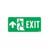 Exit Yukarı Sol Ok İşaretli Uyarı Levhası 17,5x25 KOD:956