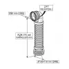 GÖMME REZERVUAR ÇİFT KELEPÇELİ KÖRÜKLÜ PİS SU ÇIKIŞ DİRSEĞİ (Q90X370 mm)