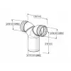 GÖMME REZERVUAR PİS SU ÇATAL DİRSEĞİ (Q90-90-110 X 260 mm)