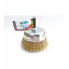 Hawk HA10149 Pimli Sarı Tel Çanak Fırça 75 mm