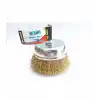 Hawk HA10149 Pimli Sarı Tel Çanak Fırça 75 mm