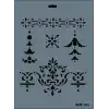 Rich New Seri N-103 Stencil 35x25 cm