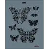 Rich New Seri N-104 Stencil 35x25 cm