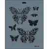 Rich New Seri N-104 Stencil 35x25 cm