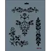 Rich New Seri N-105 Stencil 35x25 cm