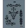 Rich New Seri N-105 Stencil 35x25 cm