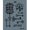 Rich New Seri N-110 Stencil 35x25 cm