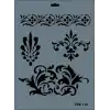 Rich New Seri N-118 Stencil 35x25 cm