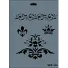Rich New Seri N-134 Stencil 35x25 cm