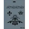 Rich New Seri N-134 Stencil 35x25 cm