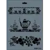 Rich New Seri N-143 Stencil 35x25 cm