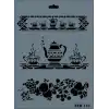 Rich New Seri N-143 Stencil 35x25 cm