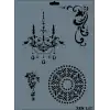 Rich New Seri N-147 Stencil 35x25 cm