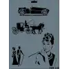 Rich New Seri N-148 Stencil 35x25 cm