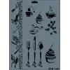 Rich New Seri N-149 Stencil 35x25 cm
