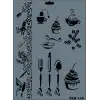 Rich New Seri N-149 Stencil 35x25 cm