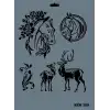 Rich New Seri N-169 Stencil 35x25 cm