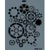 Rich New Seri N-173 Stencil 35x25 cm