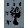 Rich New Seri N-191 Stencil 35x25 cm