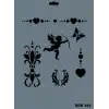 Rich New Seri N-192 Stencil 35x25 cm