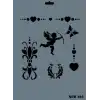 Rich New Seri N-192 Stencil 35x25 cm