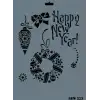 Rich New Seri N-223 Stencil 35x25 cm