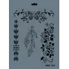 Rich New Seri N-227 Stencil 35x25 cm