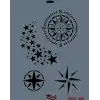 Rich New Seri N-343 Stencil 35x25 cm