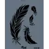Rich New Seri N-387 Stencil 35x25 cm