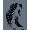 Rich New Seri N-387 Stencil 35x25 cm