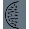 Rich New Seri N-432 Stencil 35x25 cm