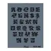 Rich New Seri N-465 Stencil 35x25 cm
