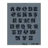 Rich New Seri N-465 Stencil 35x25 cm