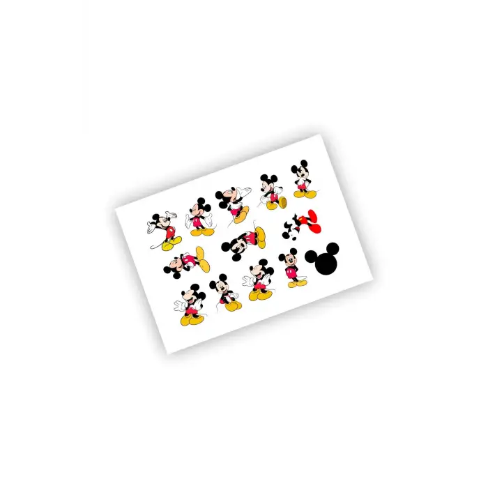 Mickey Mouse Sticker Micky Etiket