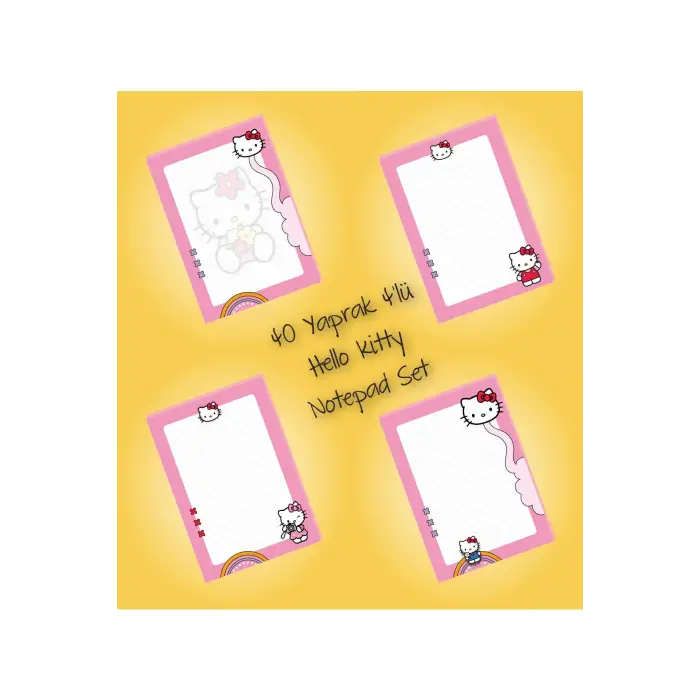Hello Kitty Not Defterleri | Notepad | Bloknot | A5 (14x20cm) 40 Sayfa Not Defteri