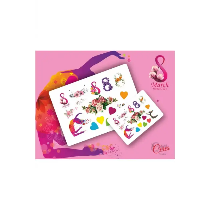 8 Mart Kadınlar Günü Çıkartmaları | Etiket | Sticker