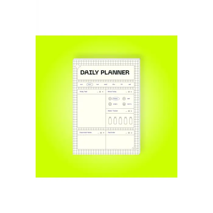 Günlük Planlayıcı | Daily Planner | Notepad | Notebook | Not Defteri | A5 Bloknot