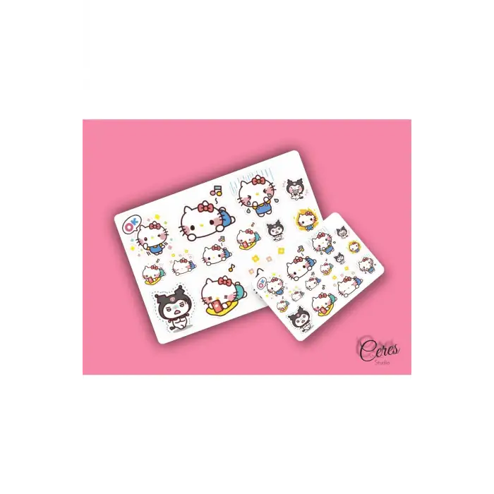 Hello Kitty Sanrio Karışık Sticker Set Etiket (9x13)