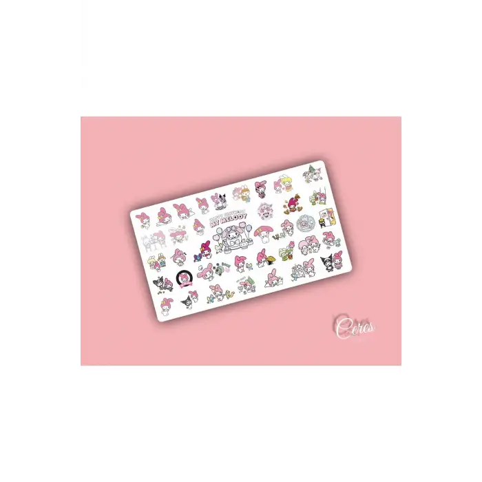 My Melody Sanrio Hello Kitty Sticker Etiket 1 Sayfa 38 Adet Etiket