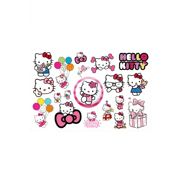 Hello Kitty Sanrio Sticker 2cm Ile 5cm Arası 1 Sayfa 19 Adet Etiket