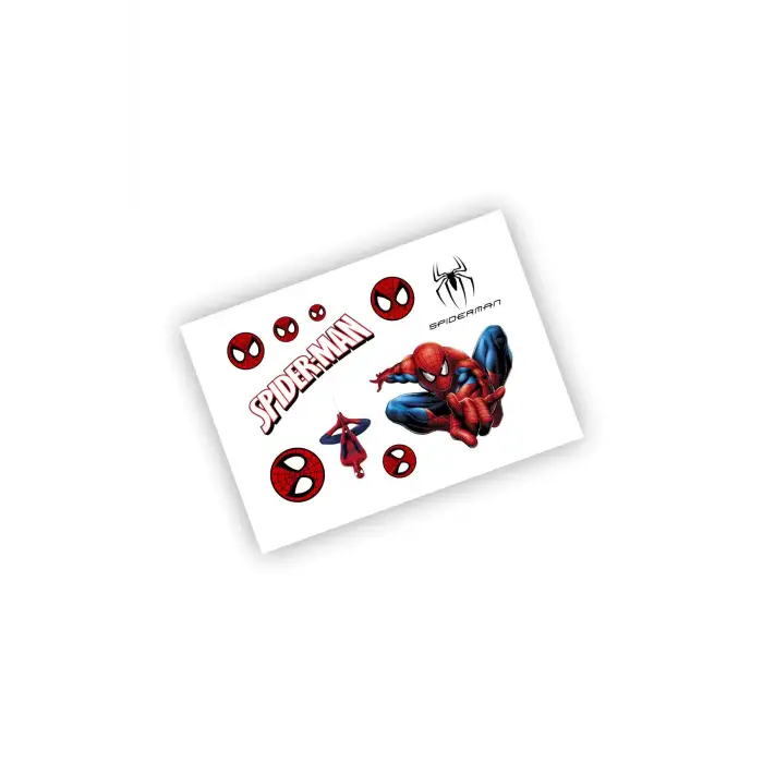 Spiderman Sticker Set - 13x18cm Tek Sayfa 9x13cö 2 Sayfa Toplam 57 Adet Etiket